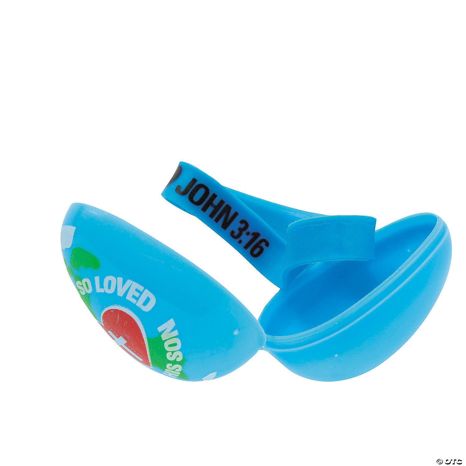 Religious Easter Eggs w/ JOHN 3:16 Bracelets - 12 Pk